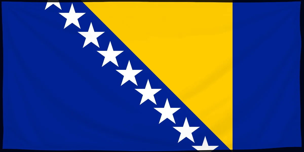 Флаг: Босния и Герцеговина